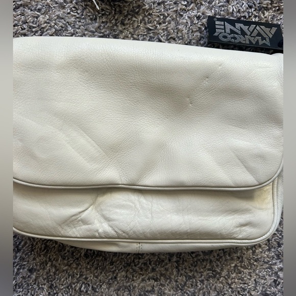 Marco Avane NWT genuine leather off white shoulder purse - Picture 13 of 14